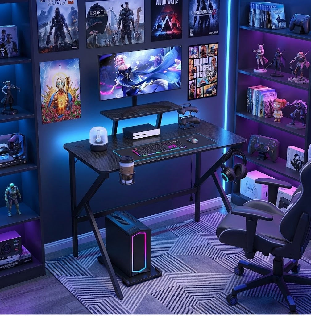 Bureau gaming Noir