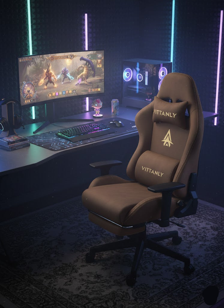 Chaise gaming Vittanly Marron