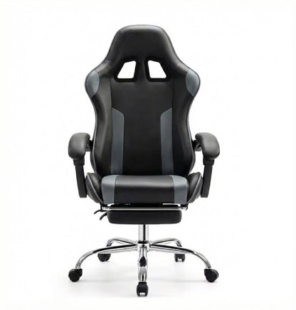 Chaise gaming ergonomique réglable en cuir