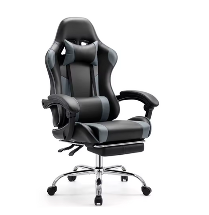 Chaise gaming ergonomique réglable en cuir