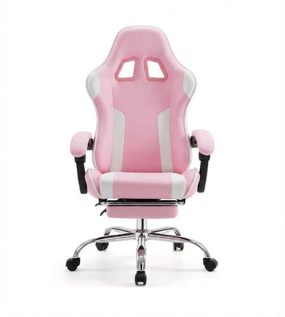 Chaise gaming ergonomique réglable en cuir