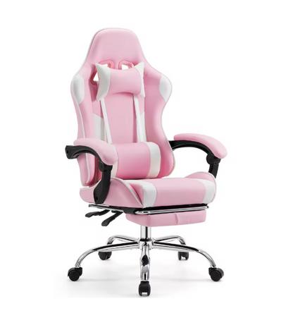 Chaise gaming ergonomique réglable en cuir