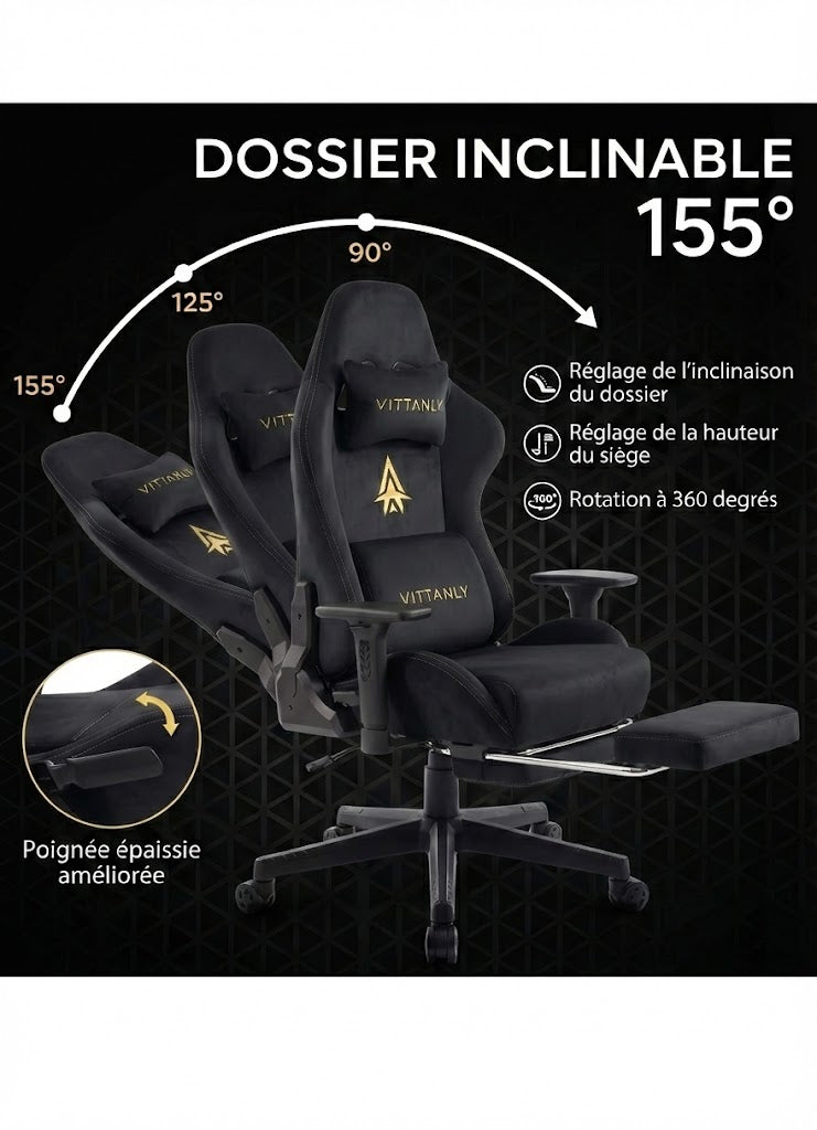 Chaise gaming Vittanly Noir