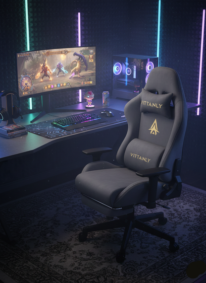 Chaise gaming Vittanly Grise